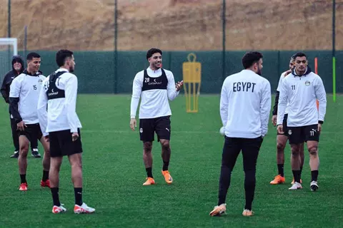  منتخب مصر يبدأ الاستعداد لمواجهة أنجولا في ختام مجموعات أمم أفريقيا (صور)